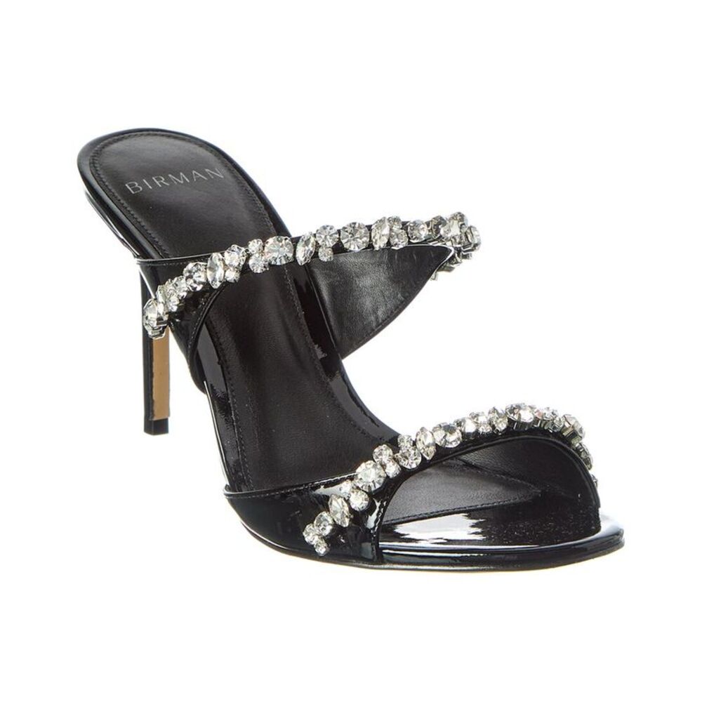 Alexandre Birman  Gianna Crystal 85 Patent Sandal, Black